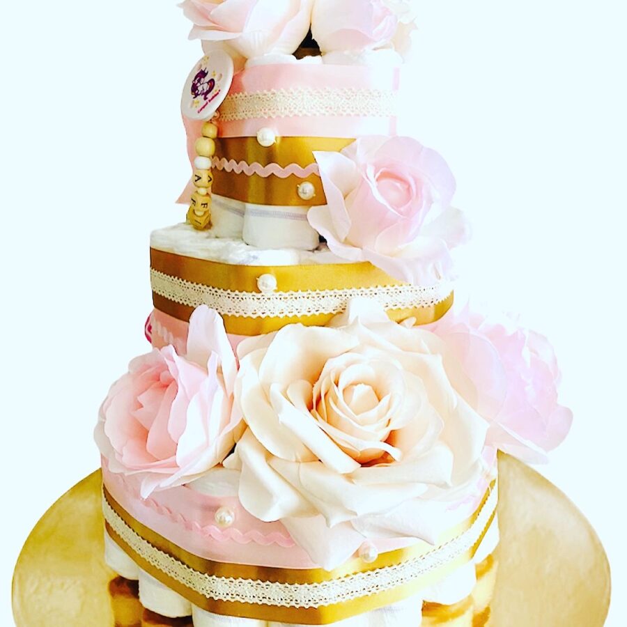 Pamperu torte "Ziedu elegance"
