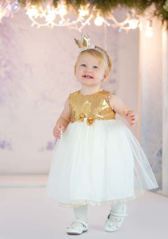 Платье для принцесс "Золотистое"