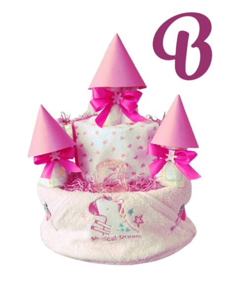 Pamperu torte "Pils mazai princesei"