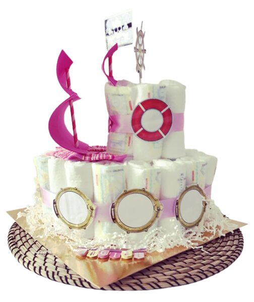 Pamperu torte “Pirātu kuģis” 